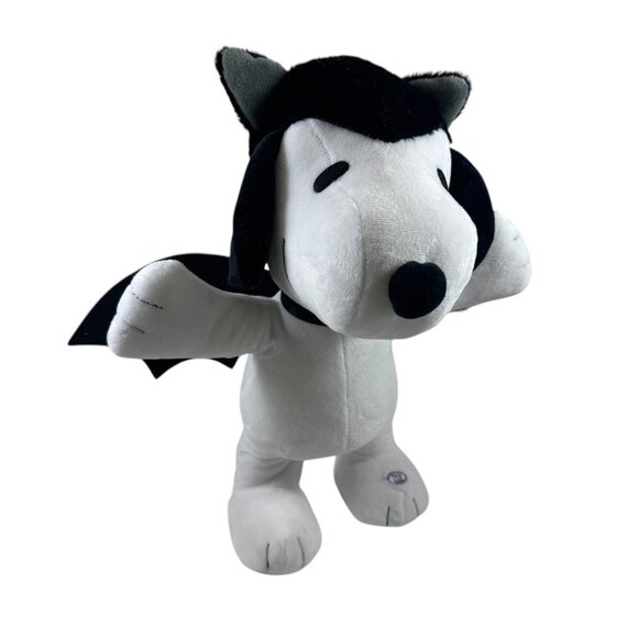 Snoopy Peanuts Animated Gemmy Halloween Vampire Plush Spooky Music Side Stepper - Picture 2 of 9